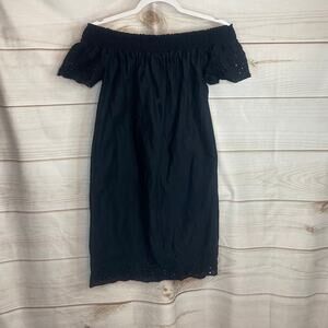 Old Navy Black Off Shoulder Mini Dress Size Small